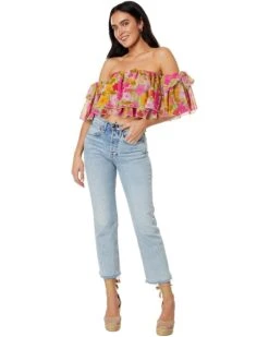 Show Me Your Mumu Rossella Ruffle Top | Shirts & Tops -ZAPPOS STORE 7185HOBhJHL. AC SR736920